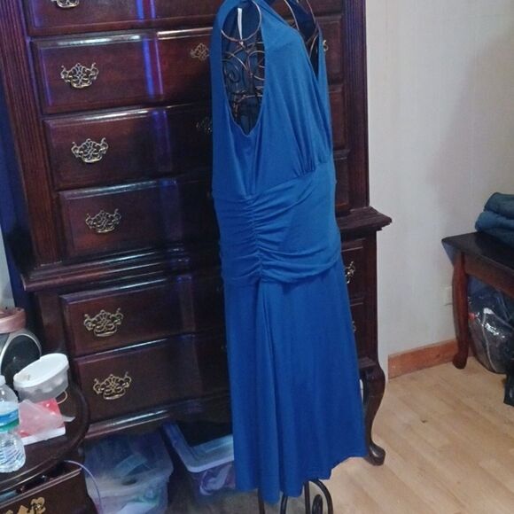 Navy Blue Sleeveless Dress  - Picture 6 of 7